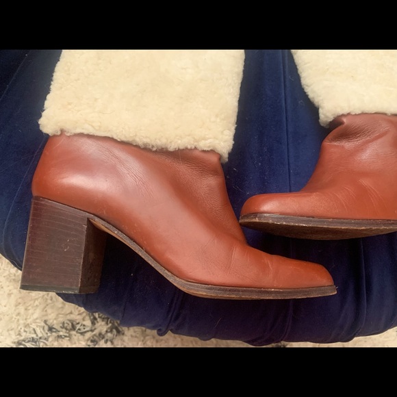 VERO CUOIO Leather and shearling boots - Picture 7 of 9